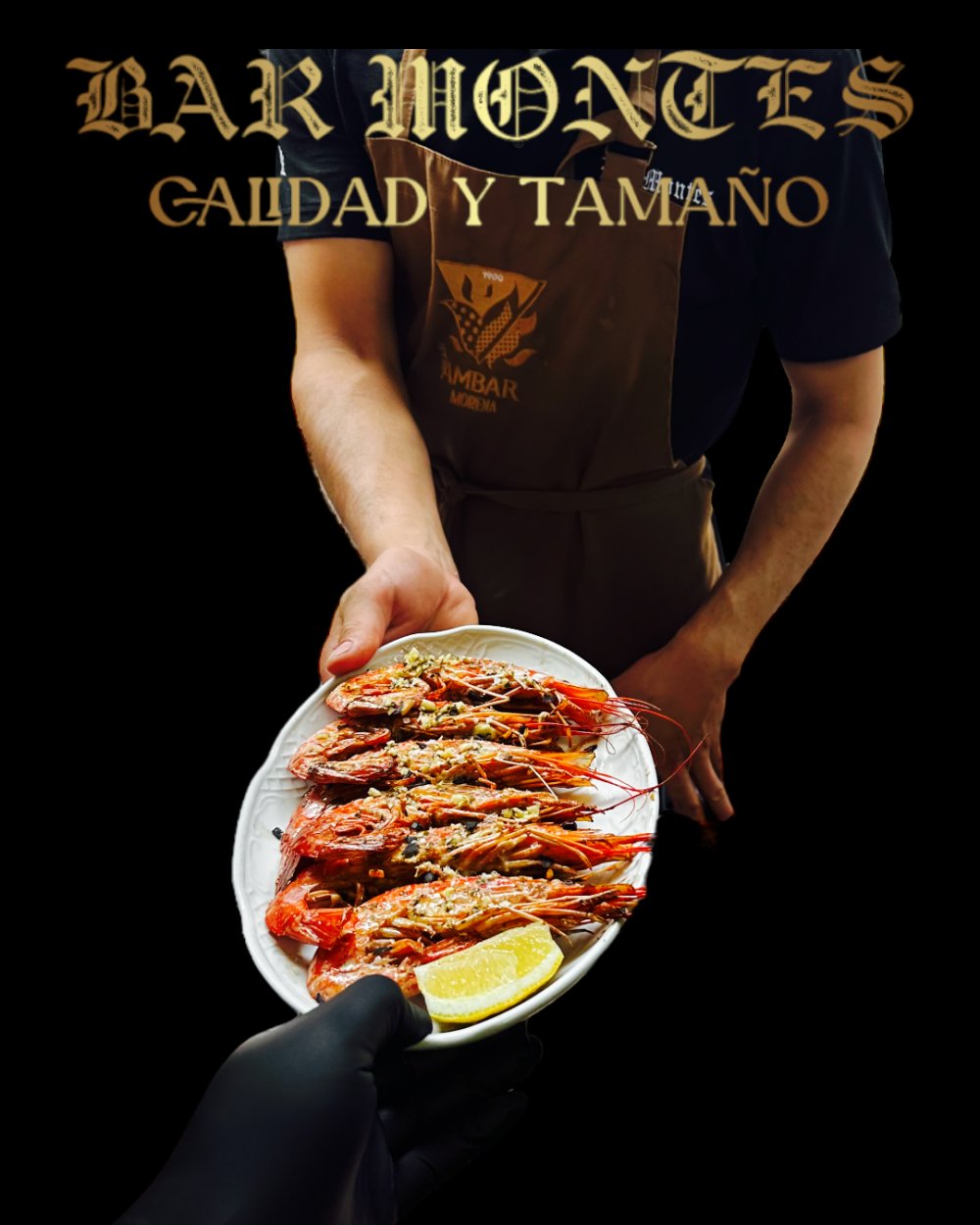Gambones a la plancha
